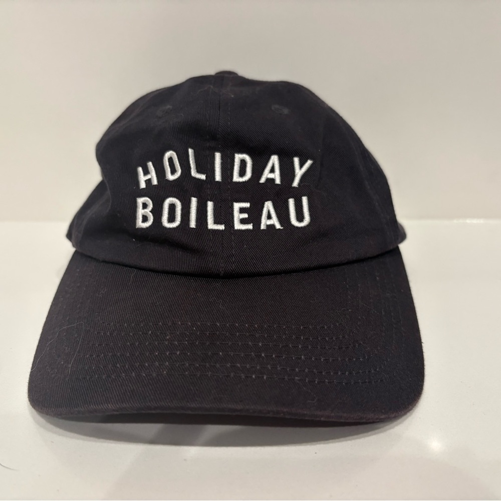 Holiday Boileau Navy Logo Embroidered 100% Cotton  Baseball Hat One Size